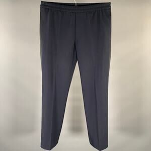 DRIES VAN NOTEN Size S Navy Black Polyester Blend Elastic Waistband Casual Pants